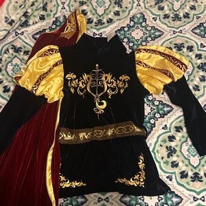 Disney Regal Knight Costume with Gold and Black